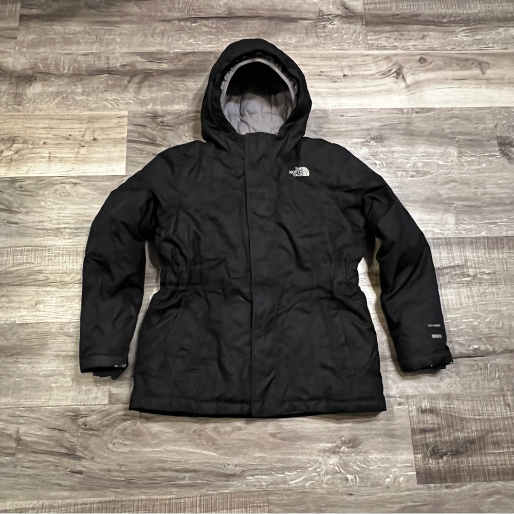 The North Face Girls XL 18 Black and Gray 550 Insulated Jacket